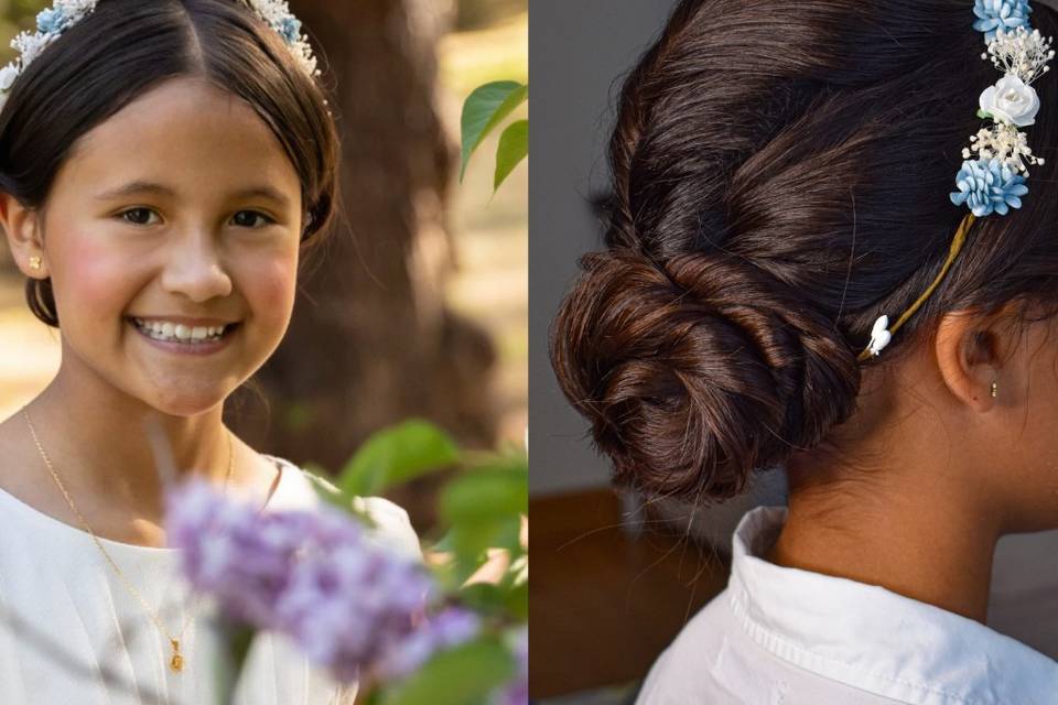 Maquillaje y peinado de novia