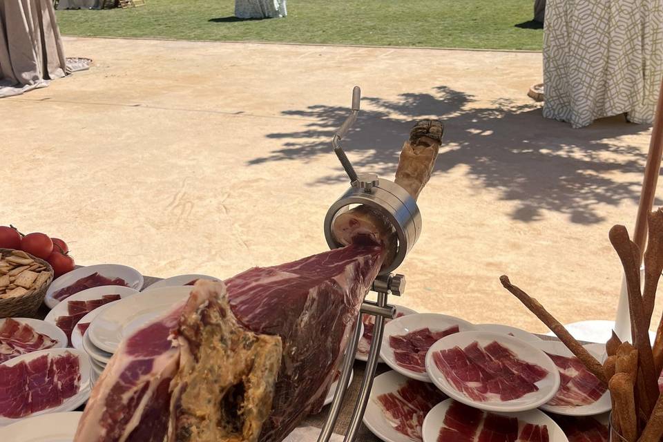 Jamón en boda