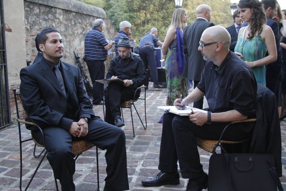 Durante una boda