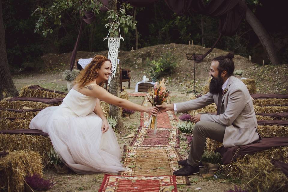 Ceremonia en el bosque