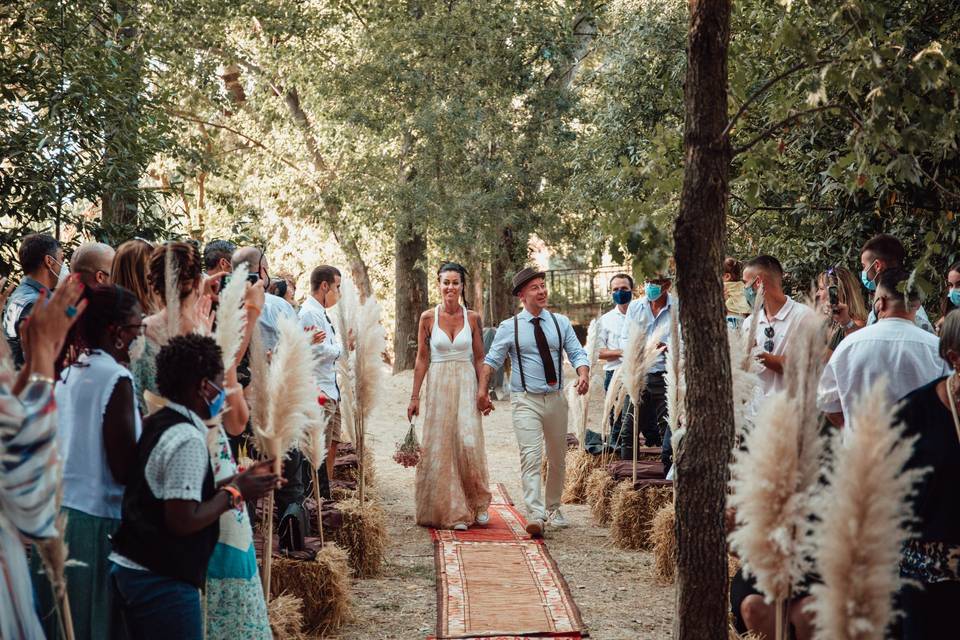 Ceremonia en el bosque