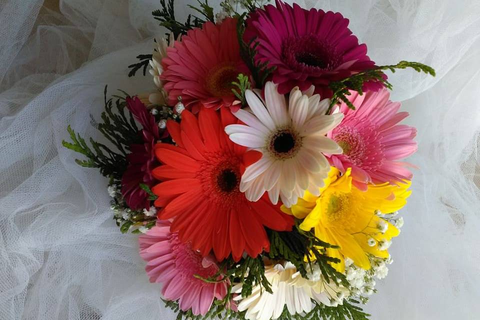 Bouquet de gerberas de colores