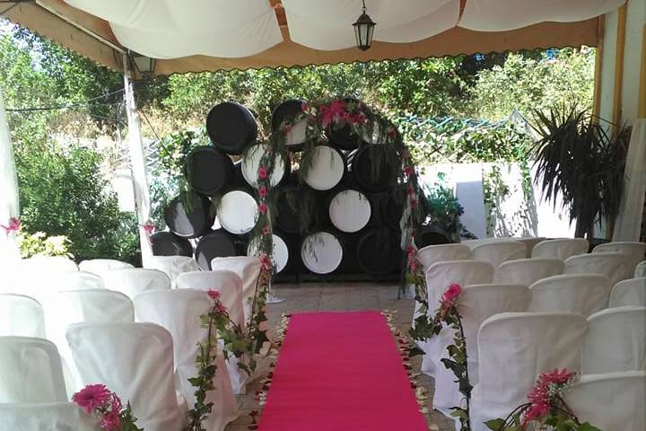 Decoración del evento