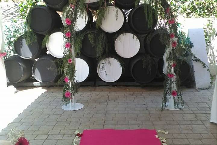 Decoración del evento