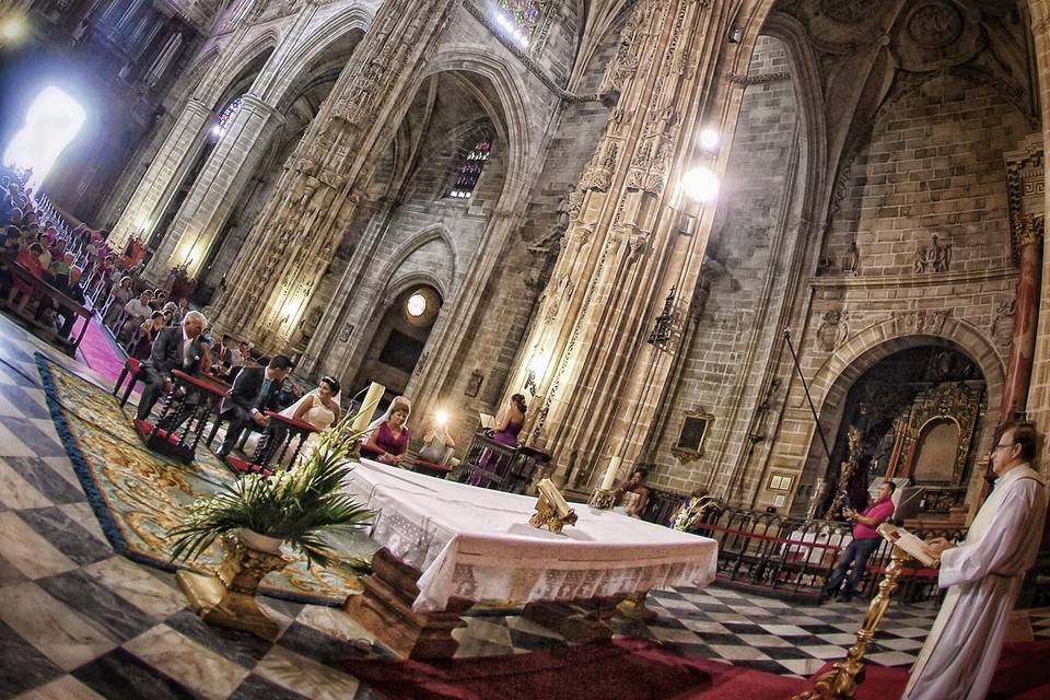 Foto artística de la iglesia