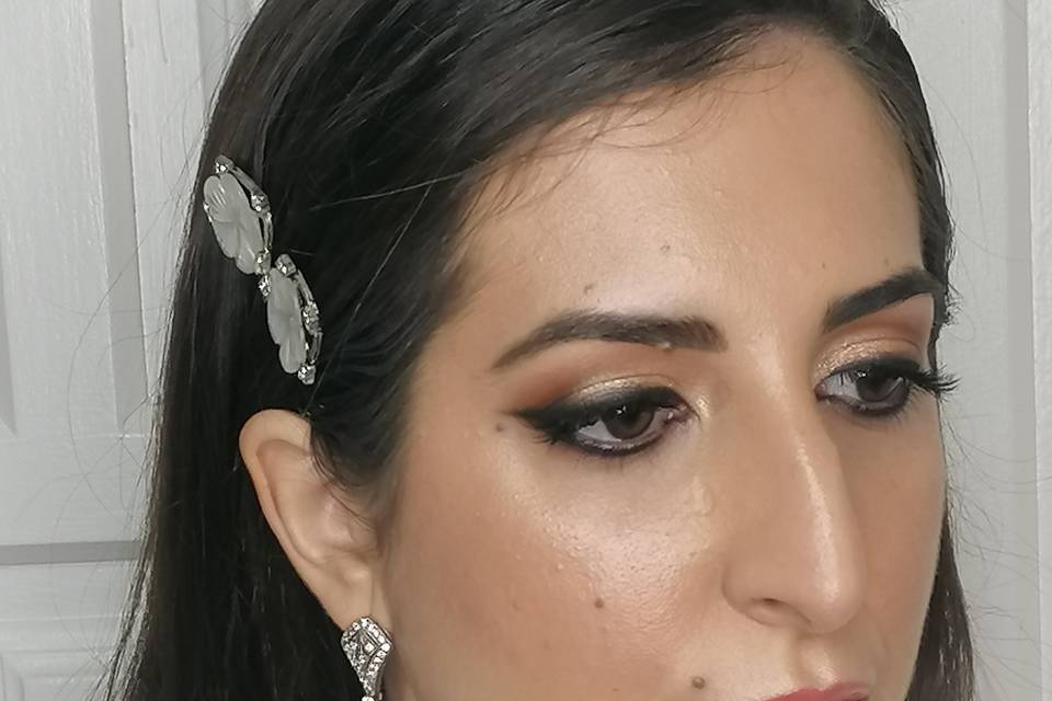 Novia glamurosa