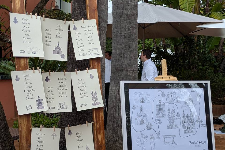 Seating plan y meseros
