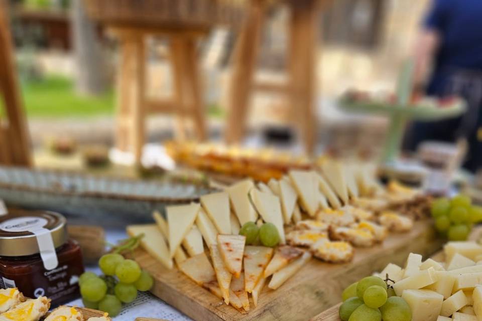 Aperitivos Quesos con fruta