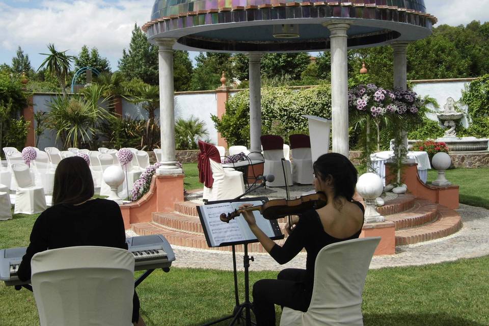 Boda con piano y violín