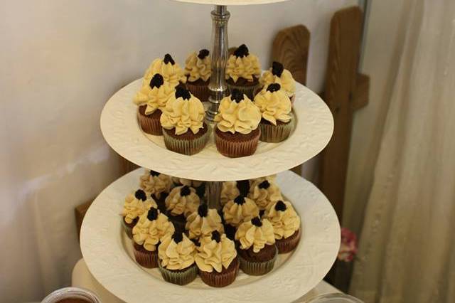 Cupcakes en torre