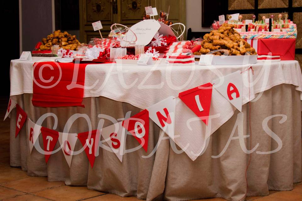 Mesa de Dulces temática boda