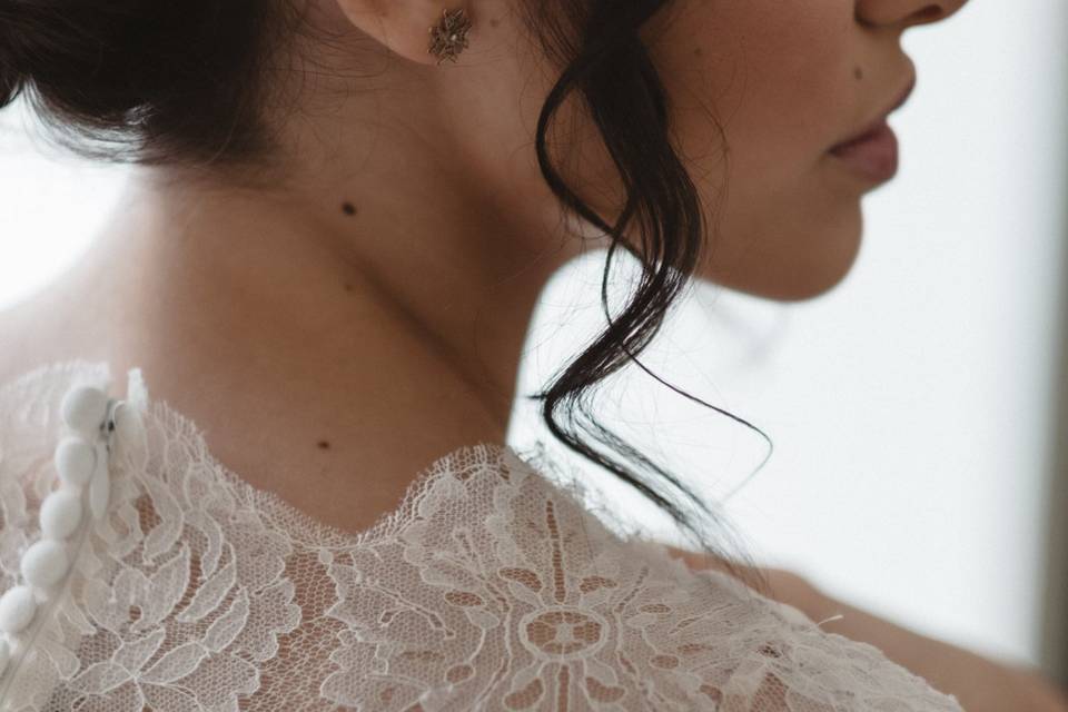 Maquillaje y peinado de novia