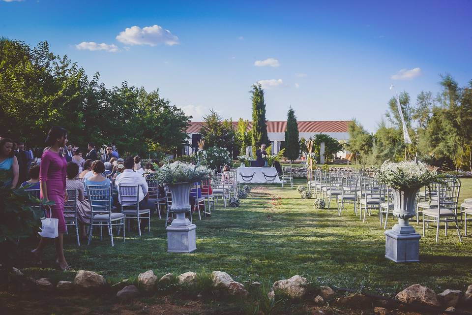 Ceremonia en la pradera