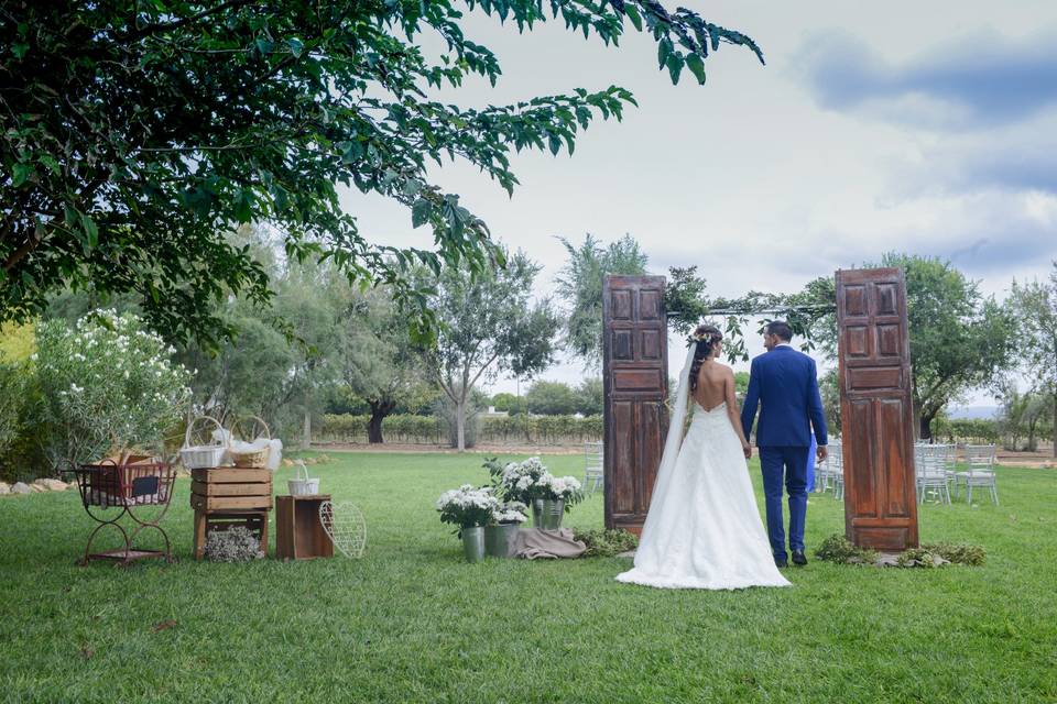 Ceremonia en la pradera