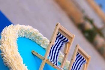 Tarta de boda de la playa
