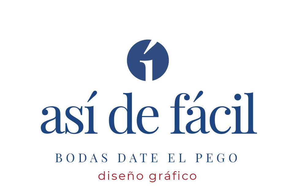 Así de fácil - diseño gráfico nupcial