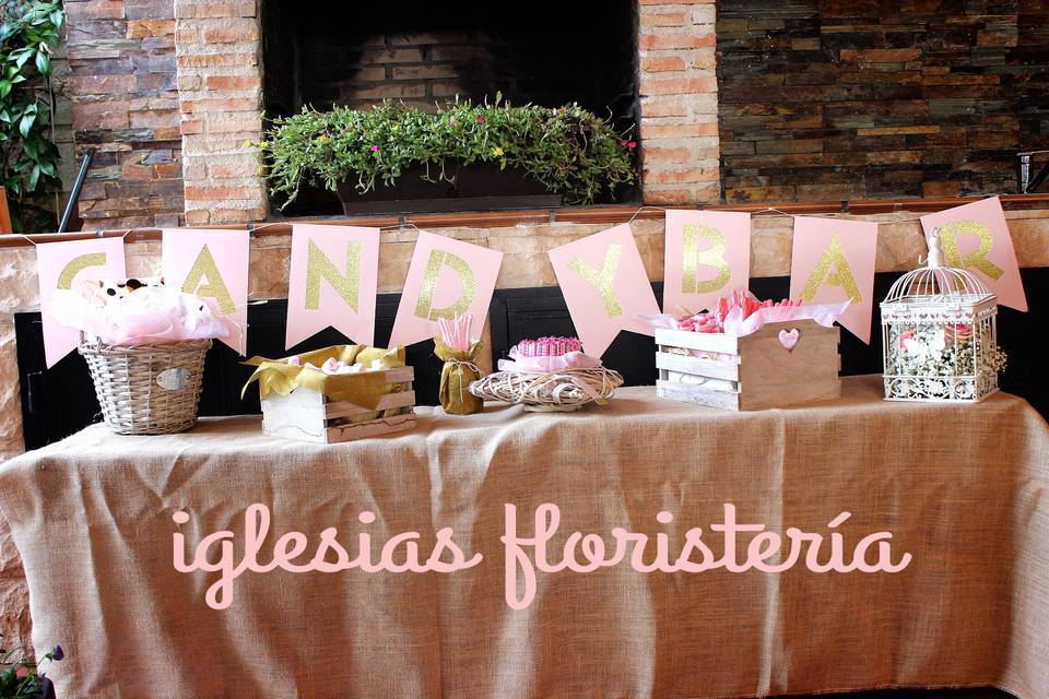 Candy bar para baby shower