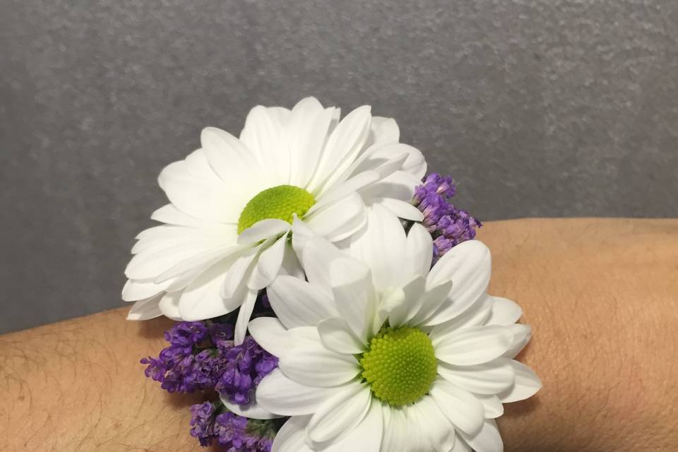 Pulsera de flor natural