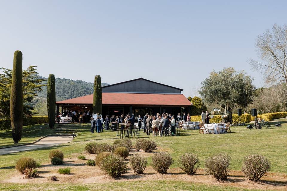 Aperitivos en el jardín