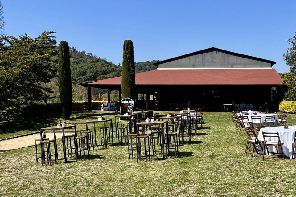 Aperitivos en los jardines