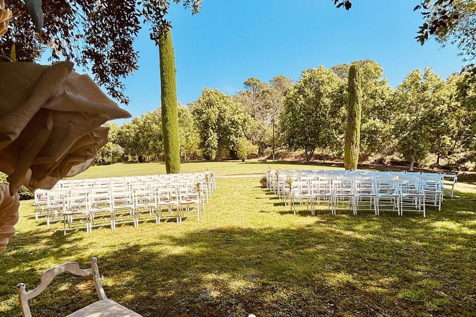 Ceremonia en el jardín