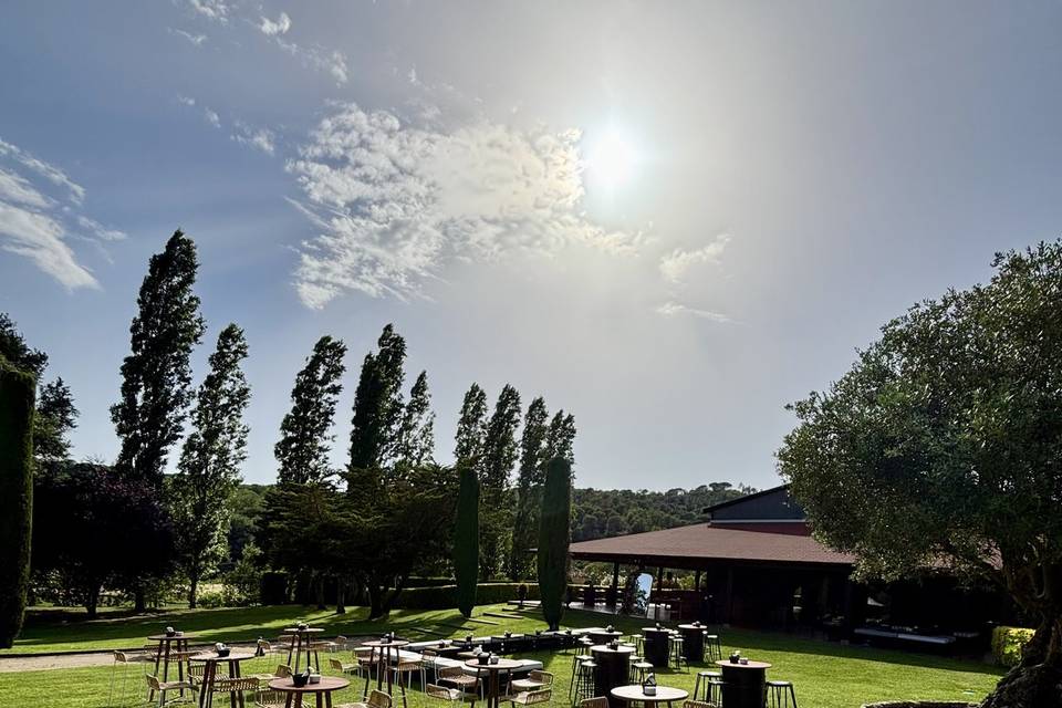 Aperitivos en el jardín