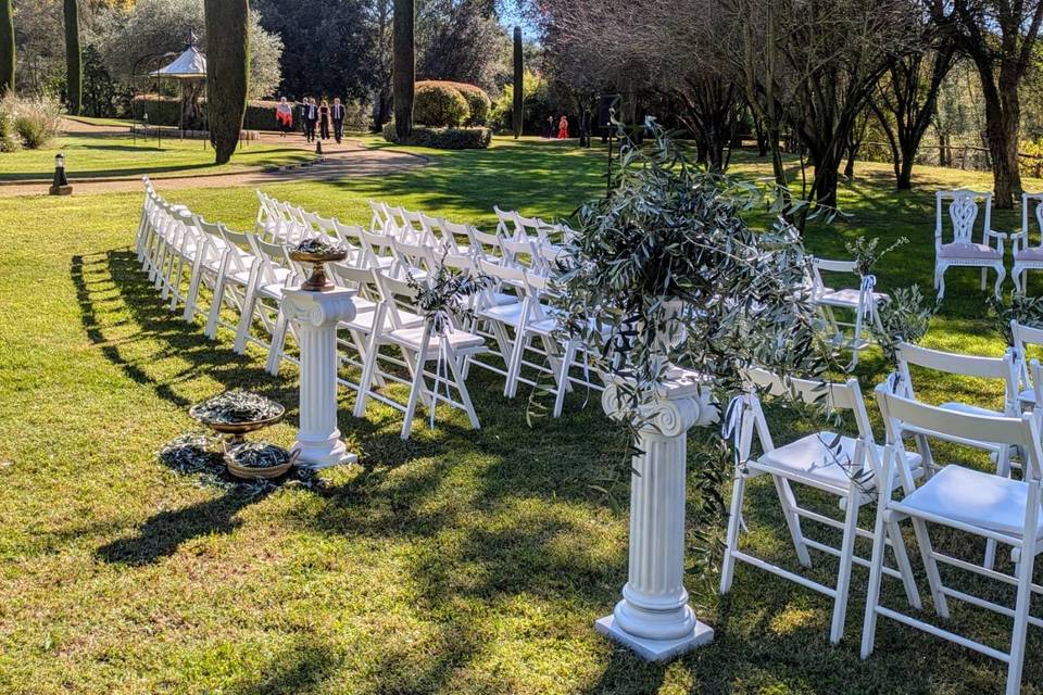 Ceremonia en el jardín