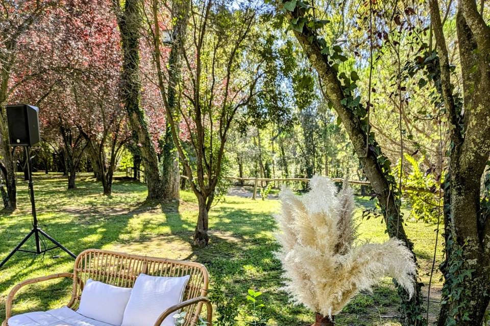 Ceremonia en los jardines