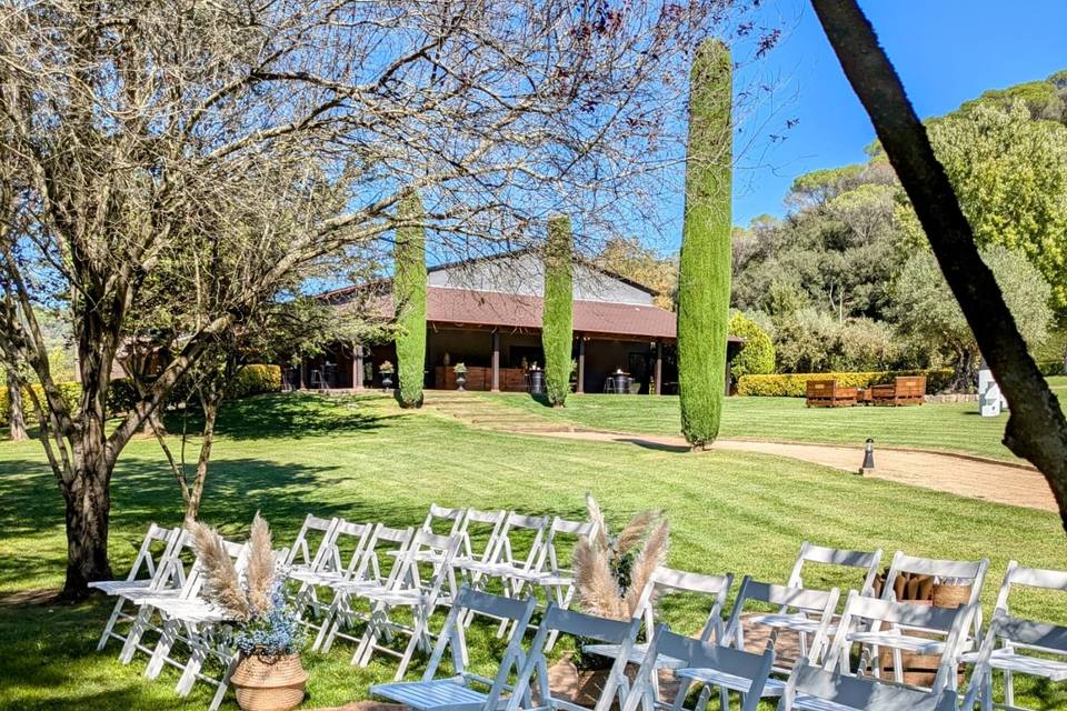 Ceremonia en los jardines