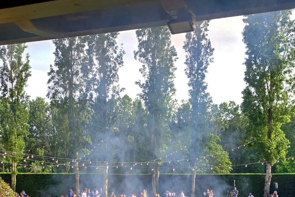 Aperitivos en  los jardines