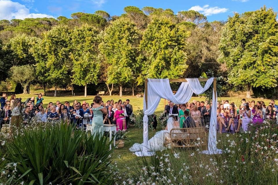 Ceremonia en el jardín