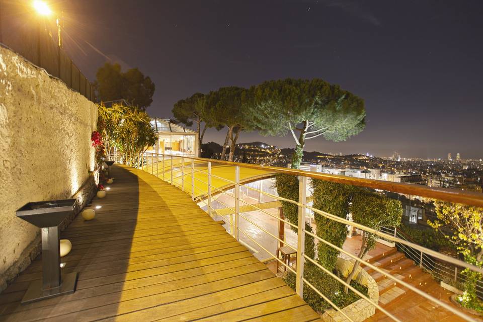 Terraza con vistas