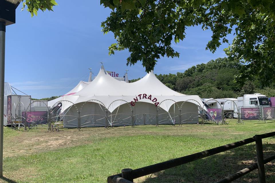 Carpa hall 16m x 10m con valla