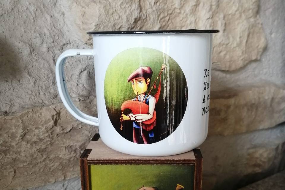 Taza y caja gaiteiro