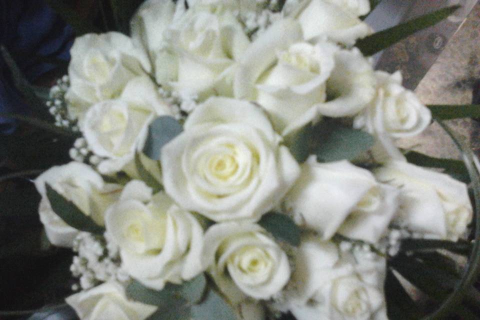 Bouquet de rosas sencillo