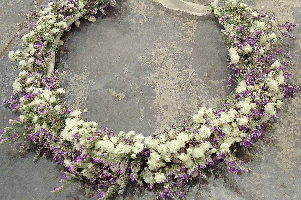 Diadema de flores Fronda