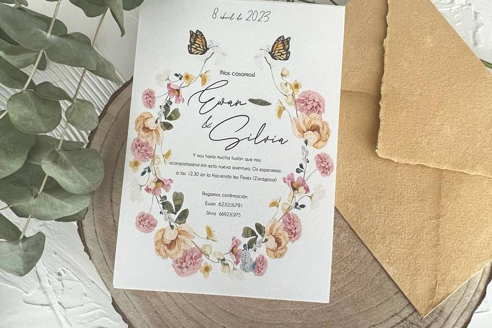 Invitación boda personalizada