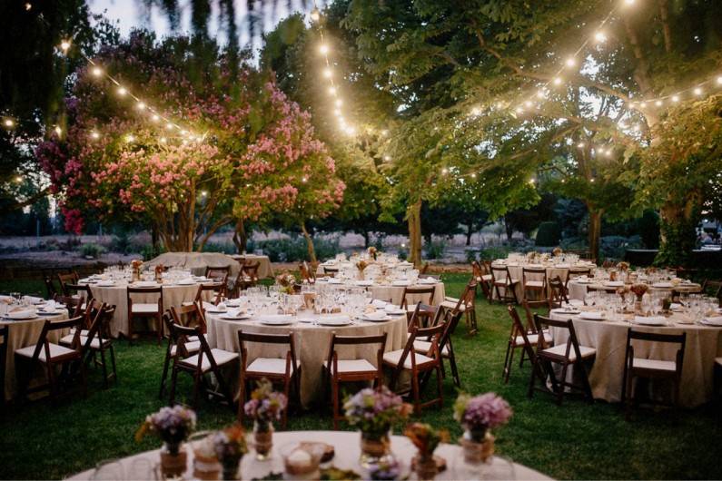 Banquete en el jardín