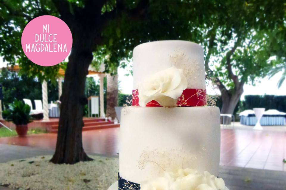 Tarta nupcial fondant