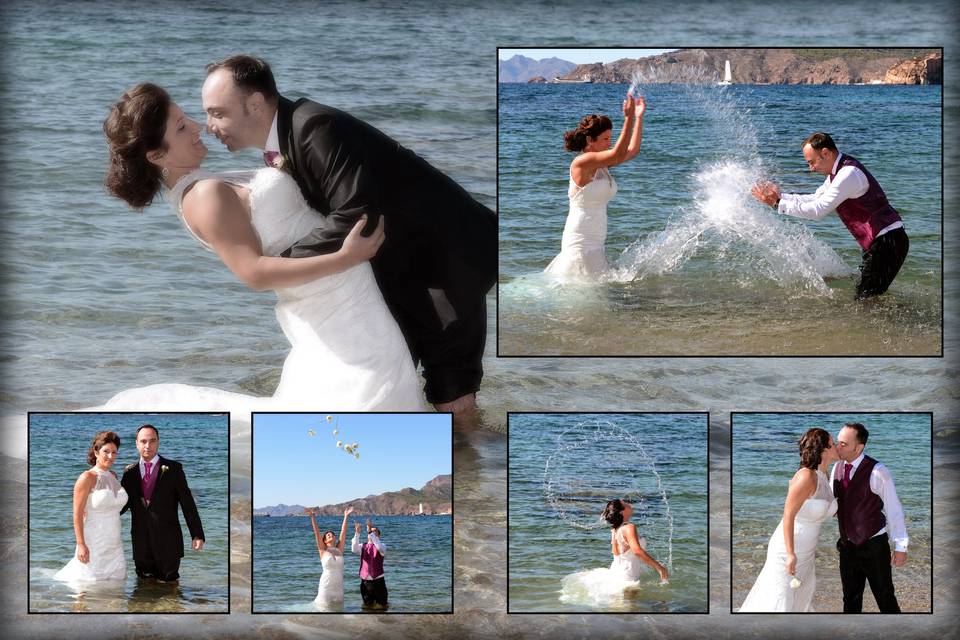 Postboda en la playa