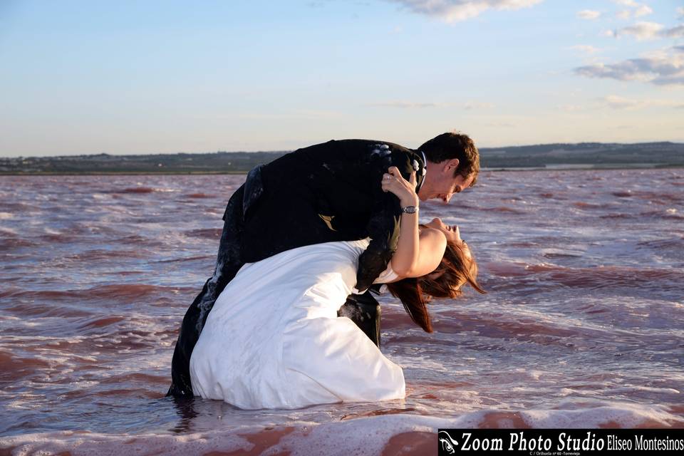 Postboda en la salinas