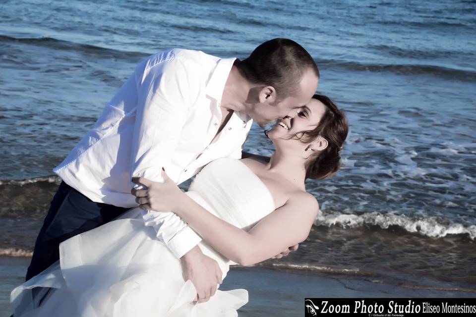 Postboda en la playa