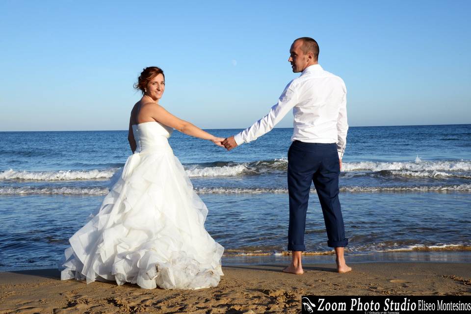 Postboda en la playa