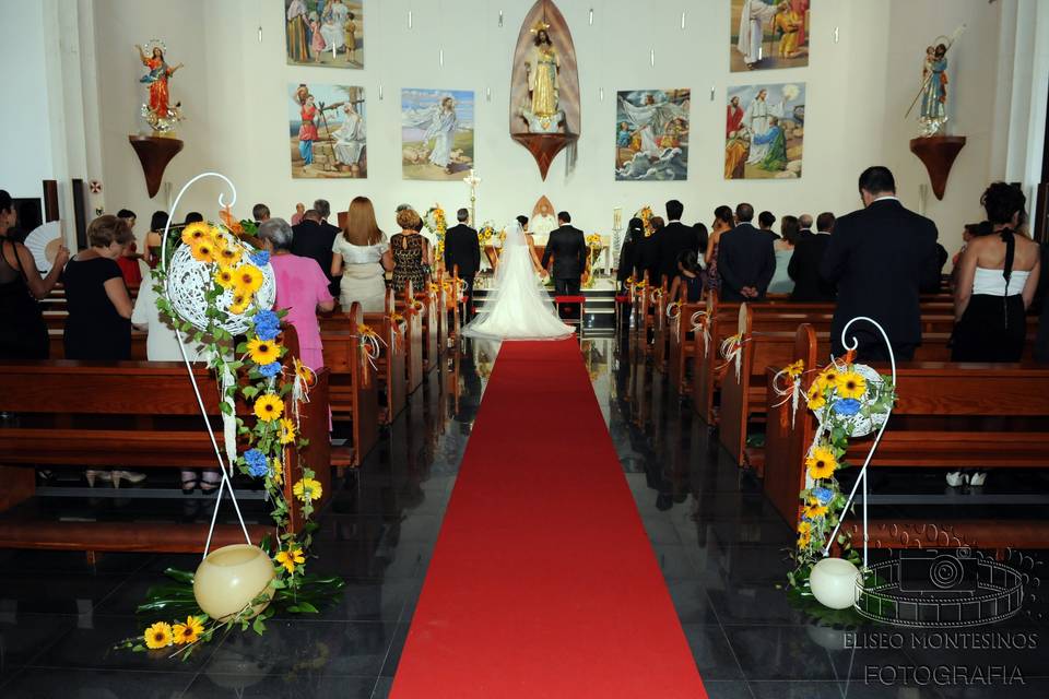 En la iglesia sagrado corazón