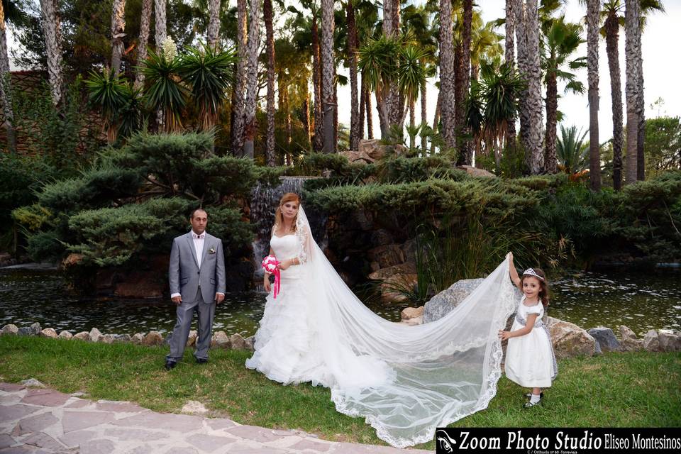 Postboda en el parque