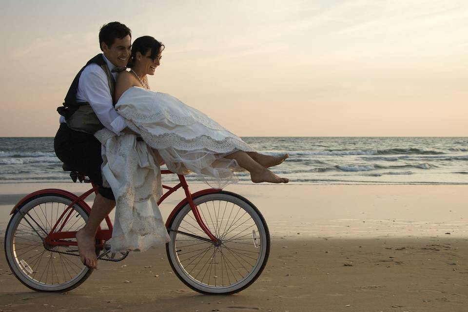 Una boda sobre ruedas