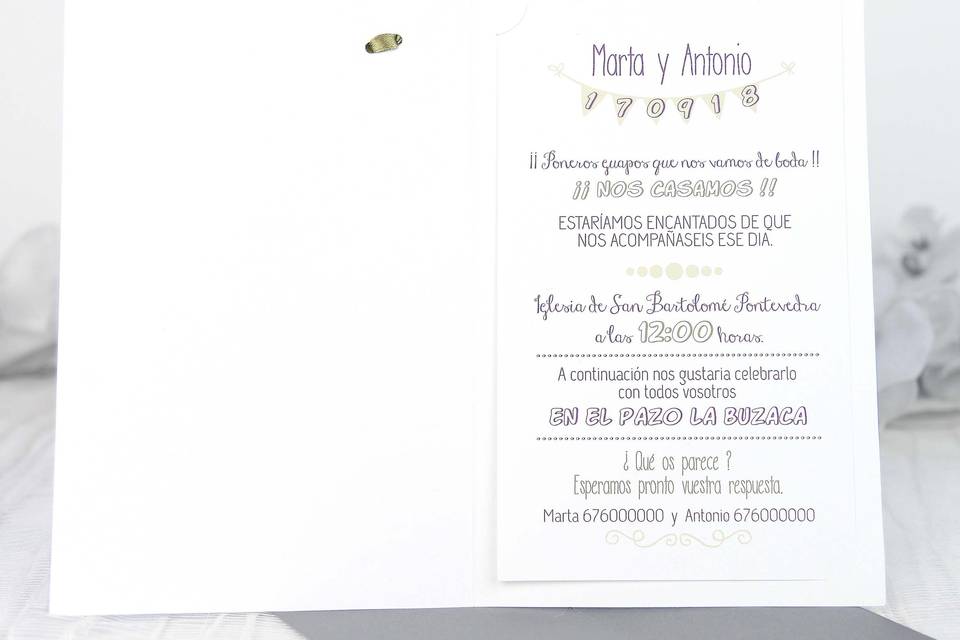 Invitacion boda 39217