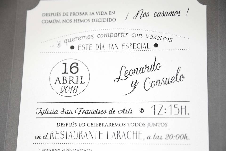 Invitacion boda 39231