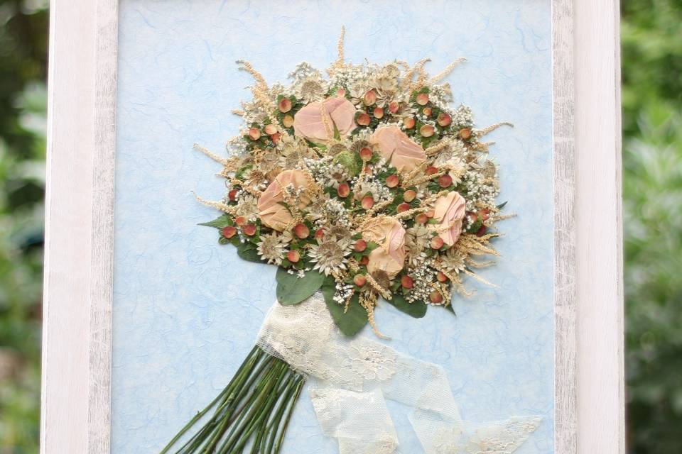 Un ramo de flores de papel para Marta - Flores, ramos de novia de