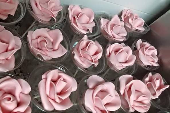 Cake pops con flores